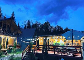 Wooden Huts in Mestia
