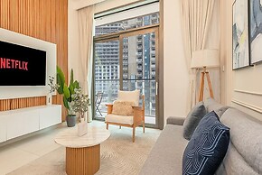 Chic 1BR Burj Crown Boulevard View