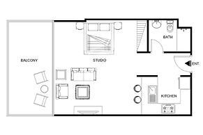 LUX The Silverene Marina View Studio 2