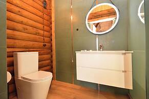 Wooden Villa with pool and sauna