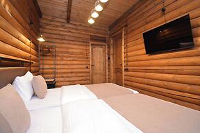 Wooden Villa with pool and sauna