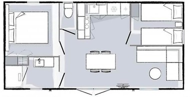 Mobile Home in Serignan With air Conditioning