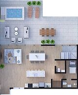 Luxury Beach Penthouse Jacuzzi & Lagoon View