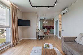 Stylish apartment with a river view