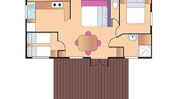 Mobile Home in Serignan With Great Pool Area