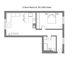 M Mma323b Acogedor Apartamento de un Dormitorio