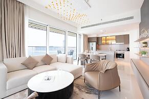 KeyRock - Grand Bleu Apt with Palm View