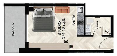 Outstanding Studio in Empire Residence JVC