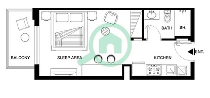 Heart Captivating Studio in Laya Heights