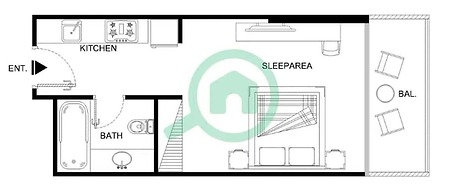 Majestic Studio in Damac Carson C
