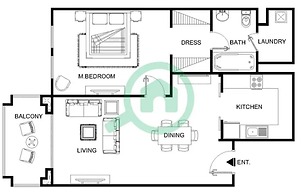 Magnificent 1 BR Apt Situated on a Prime Location