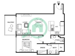 Sleek 1 Bedroom in Studio One With Great Amenities