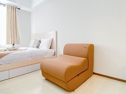 Warm Neutral Studio Room At Meikarta Apartment