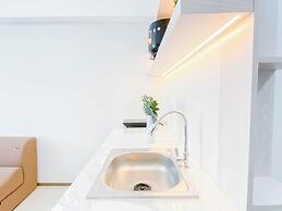 Warm Neutral Studio Room At Meikarta Apartment
