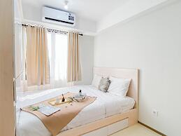 Warm Neutral Studio Room At Meikarta Apartment