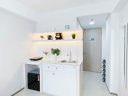 Warm Neutral Studio Room At Meikarta Apartment
