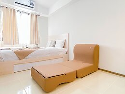 Warm Neutral Studio Room At Meikarta Apartment