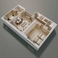 Luxury Flat -2br/8p- Madeleine/saint Honore