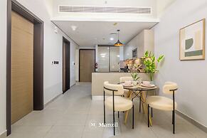 Manzil-Stylish 1BR with Maid room in JVC