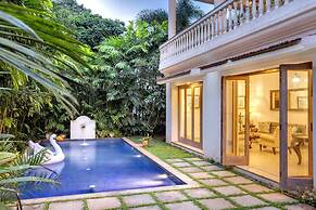 4bhk Villa in Siolim Pool Lush Forest View