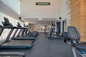 Cozy Studio -private Balcony - Pool - Gym