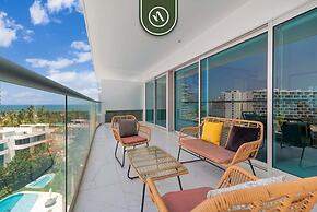 New 2BR APT - Beach Access - Pool - GYM - Jacuzzi