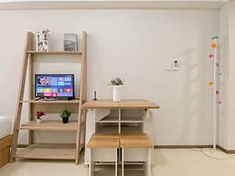 Modern Minimalist With Wooden Touch Studio At Apartment Meikarta