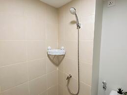 Modern Minimalist With Wooden Touch Studio At Apartment Meikarta
