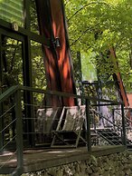 Eco village in the forest