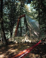Eco village in the forest
