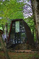 Eco village in the forest