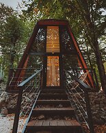 Eco village in the forest