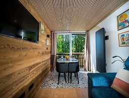 Wooden Apartment With Balcony