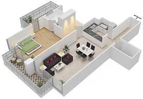 LUX LIV Contemporary Marina Suite 2