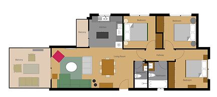 Lena Court - Spacious 3bdr, City Views