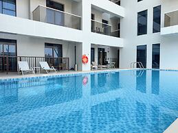 Calm Balcony Apartment with Pool Access