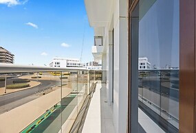 Calm Balcony Apartment with Pool Access