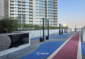 Manzil - Stylish 1BR with Pool and Gym