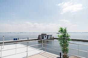 Modern Houseboat in Offingawier With Terrace