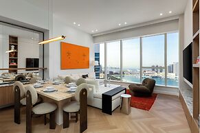 Maison Privee - High-Floor Haven with Open Sea Views on Palm Entry