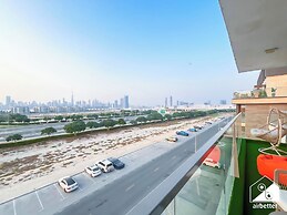 Luxury 1BR w/ Balcony & Burj Khalifa View