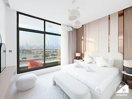 Luxury 1BR w/ Balcony & Burj Khalifa View