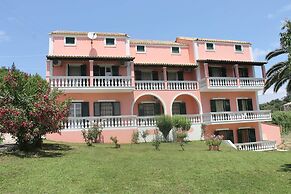 Pink House Socrates Corfu Courtyard Apartment