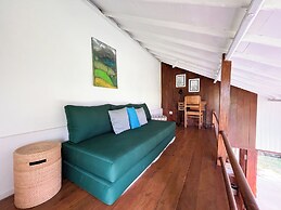 Frame Cabin with Endless Rice Field View