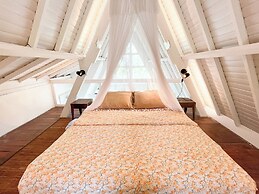Frame Cabin with Endless Rice Field View