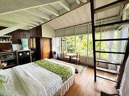 Frame Cabin with Endless Rice Field View