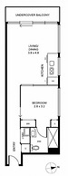 Fitzroy North 1-bed With Balcony by Edinburgh Park