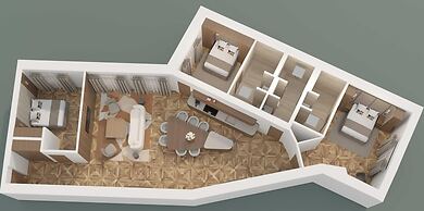 Luxury A/C Apt - 6p/3bdr - Arc de Triomphe