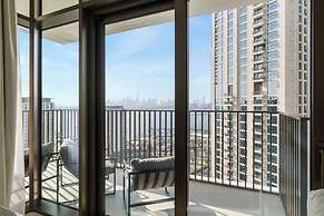 Serene 1BR Escape with Burj Khalifa View