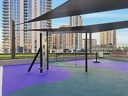 Serene 1BR Escape with Burj Khalifa View